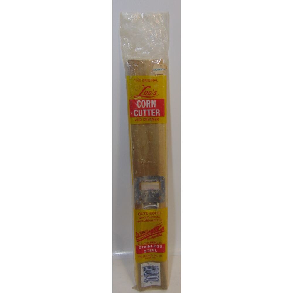 Corn Cutter Creamer Lee's Old Style Wooden Remove Kernels Whole Shredded Style